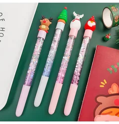 Stylo à bille de noël multicolore, 0.5mm, mignon, Animal de dessin animé, papeterie scolaire et de bureau, Papelaria Escolar 