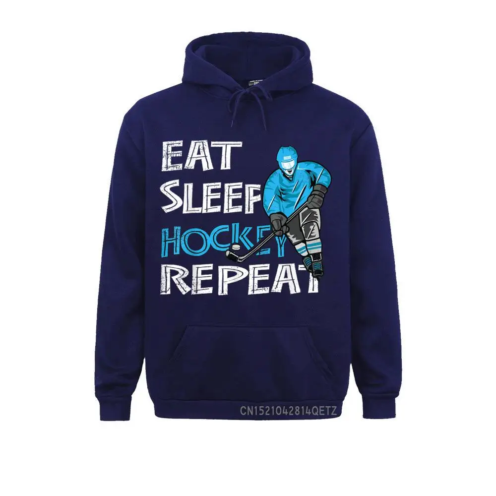 Eat Sleep Hockey Repeat Shirt for Boys and Men Funny T-Shirt__B6544 Long Sleeve Hoodies Men Sweatshirts Print Clothes Company Eat Sleep Hockey Repeat Shirt for Boys and Men Funny T-Shirt__B6544navy