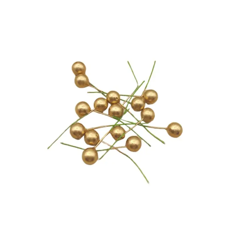 8YY1200060-I Искусственные листья ягод Холли Рождественский венок стебель снег блеск Gisela Грэм D08D - Цвет: 8YY1200060-I