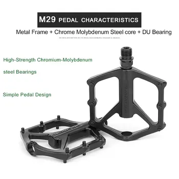 

PROMEND Bike Pedals MTB Road Bicycle Pedals Alloy Bearing Mountain Bike Pedals Wide Platform pedales bicicleta mtb accessories