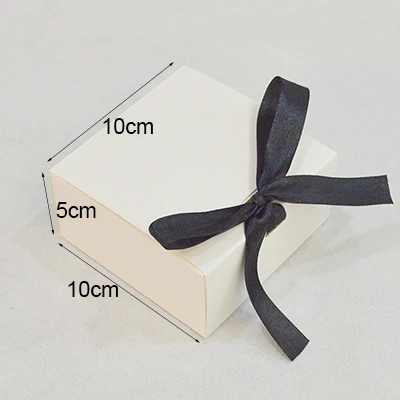 10 шт крафт-бумажная коробка с лентой коробки из крафт-бумаги для упаковки на заказ бумажная Подарочная коробка для подарков большой размер коричневые Печатные коробки