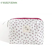 COZINESS Waterproof Polyester Cotton Diaper Bag Broken Floral Pattern Zipper Closure For Travel Storage Bags Makeup Pocket Hot