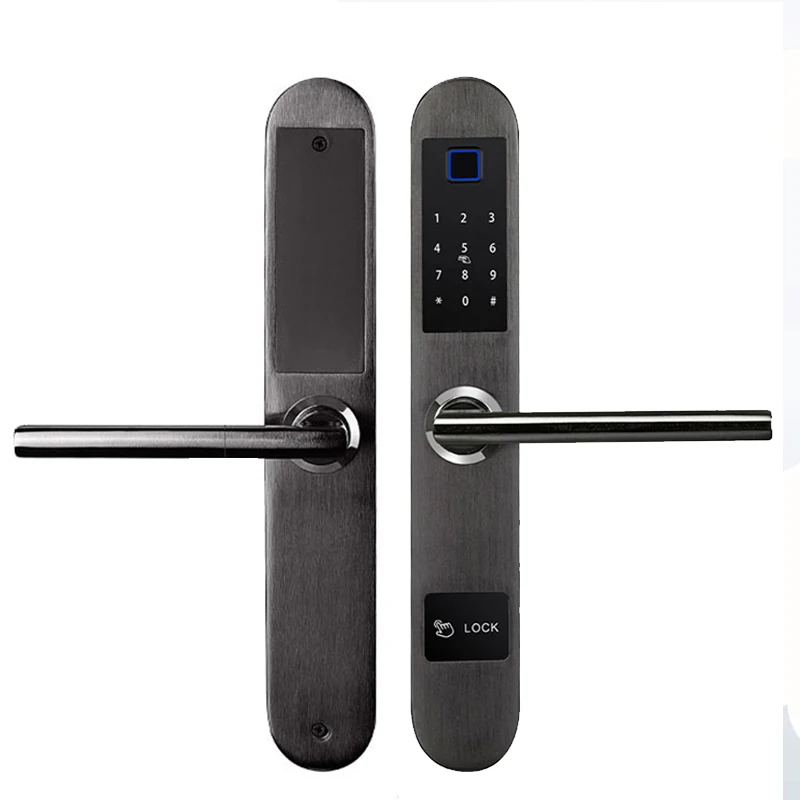 

Fingerprint Door Lock Password Security Keyless IC Card Electronic Keypad Biometric Key Freely