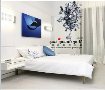 

Modern Suspension Luminaire Lamparas American Iron Flower Pendant Light Dining Room Bedroom Light Bed deco chambre