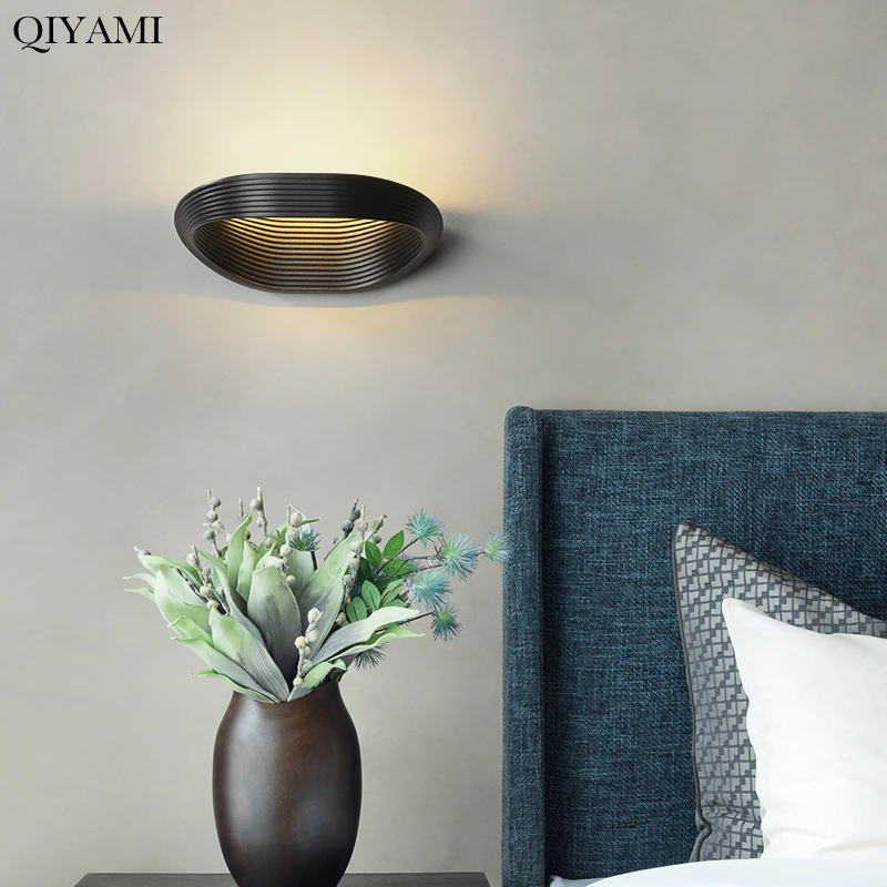 

LED Wall Lamp For Bedside Bedroom Living Study Room Aluminum Sconce Indoor Light Luminaria Arandela