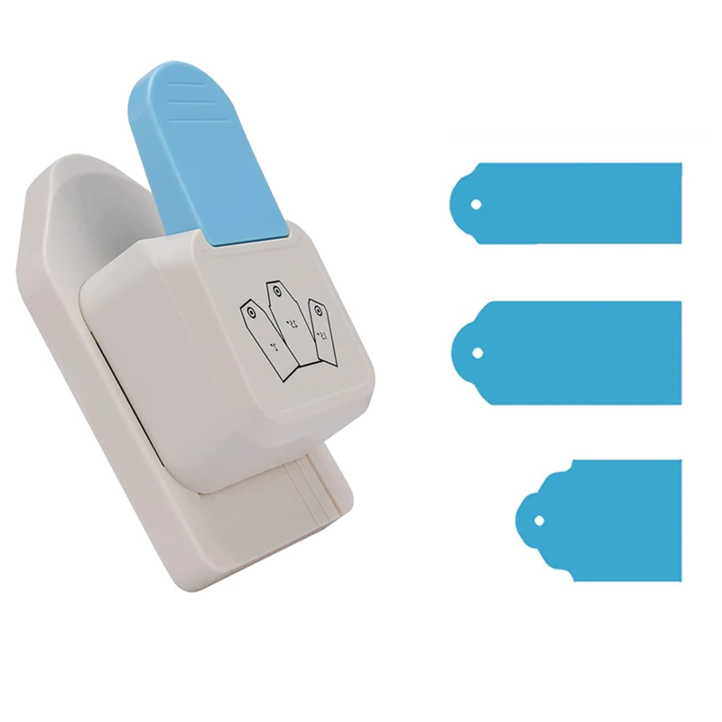 

Paper Craft Tag Punch 1.5" 2" 2.5" Tag Shape Lever Action Craft Puncher for Crafting Scrapbooking Cards Arts DIY Projects