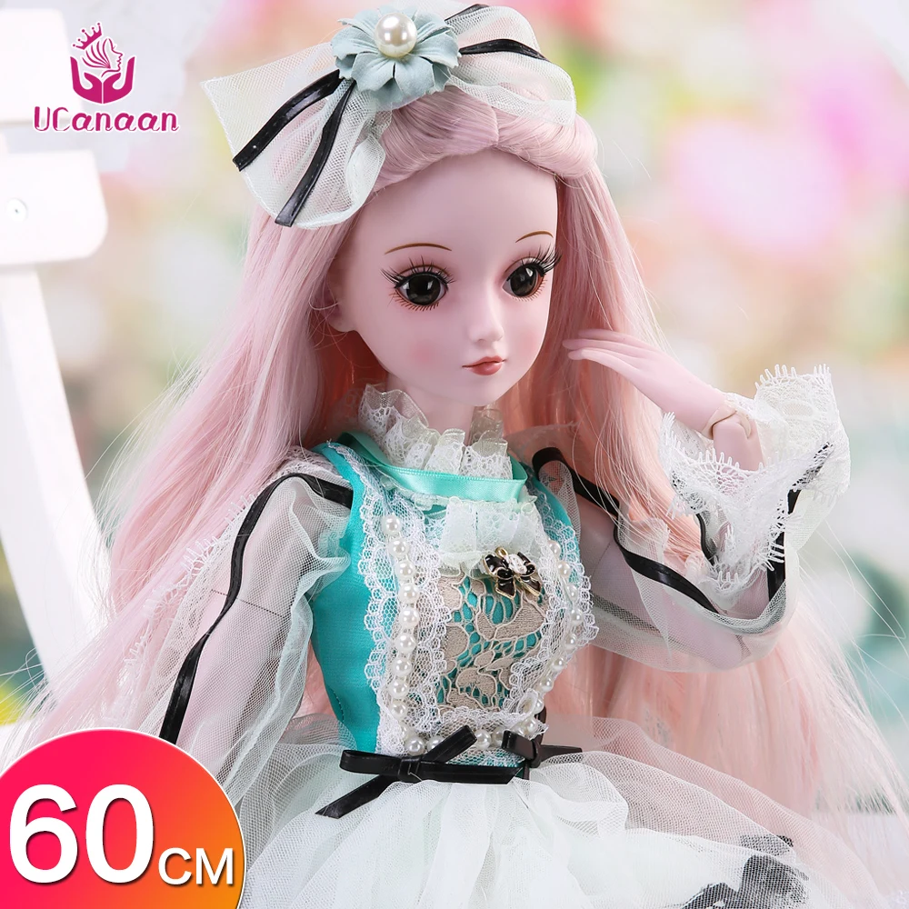 UCanaan 23,6 ''BJD SD кукла 19 шаровых суставов куклы с одеждой наряд обувь парик волосы макияж для девочек - Цвет: style11