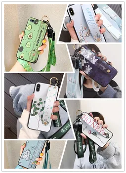 

Redmi Note 8 Pro 8A 7 6 5 S2 Y2 Wrist Strap Case Xiaomi Mi A3 A2 Lite A1 5X 6X Mi 8 SE 9 CC9 CC9E Lanyard Stand Holder Cover