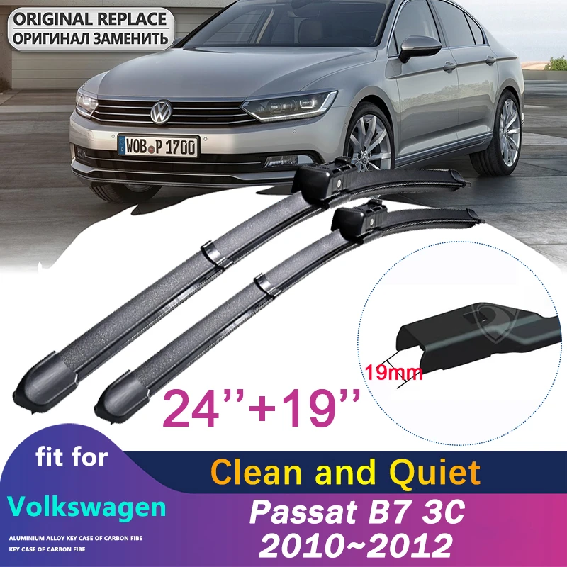 Escobillas de limpiaparabrisas para Volkswagen, VW, Golf 6, MK6, 2009 ~ 2013, 5K, accesorios, limpiaparabrisas de limpieza, 2010, 2011, 2012| Limpiaparabrisas| -