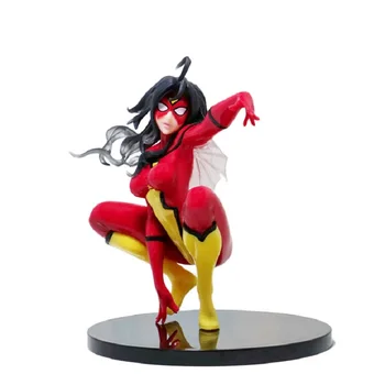 

Cartoon Spider-woman Jessica Drew PVC action figure doll model toy T30