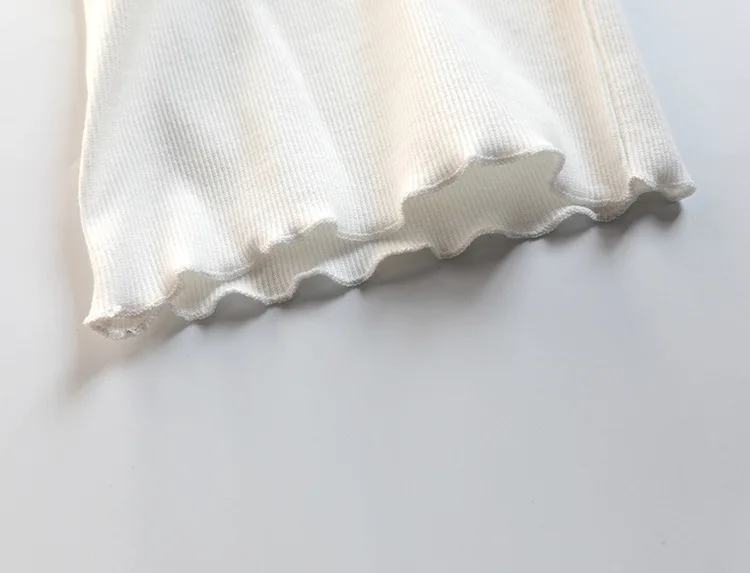 Новинка года; детская одежда из Южной Кореи; хлопковый жилет с воланами без рукавов для маленьких девочек