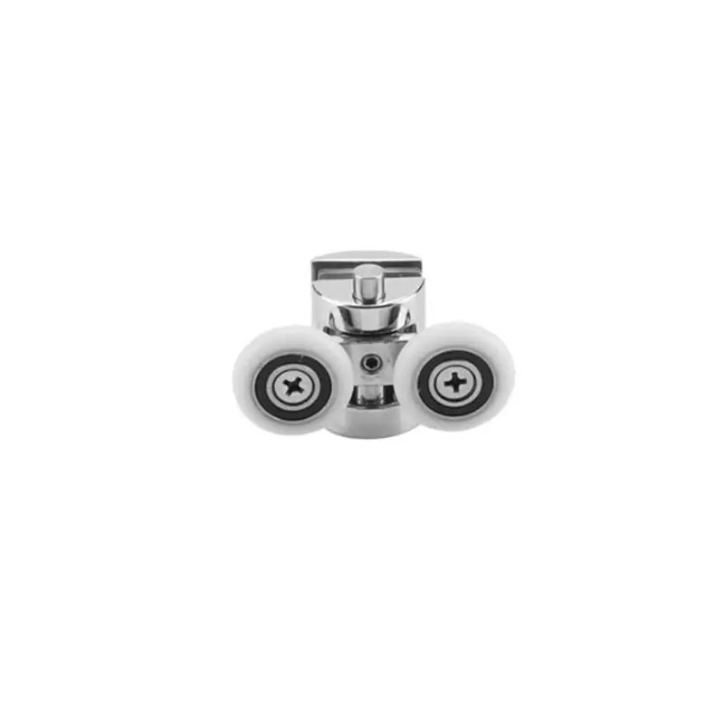 down Wheels 2 шт./компл. Диаметр 23 мм ABS Пластик Регулируемый морозильной камеры Двухместный от шкив душевая кабина раздвижные Комплектующие Дверей Ролик - Цвет: down Wheels