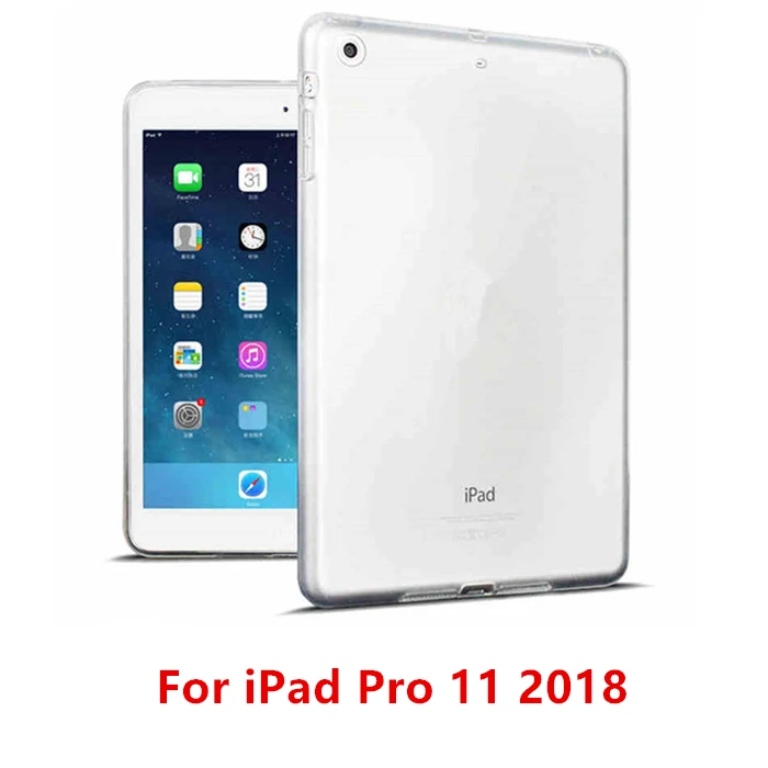 Для нового iPad 9,7 чехол TPU силиконовый прозрачный тонкий чехол для iPad Air 2 Air 1 Pro 10,5 Mini 2 3 4 Coque Capa Funda - Цвет: Pro 11 2018