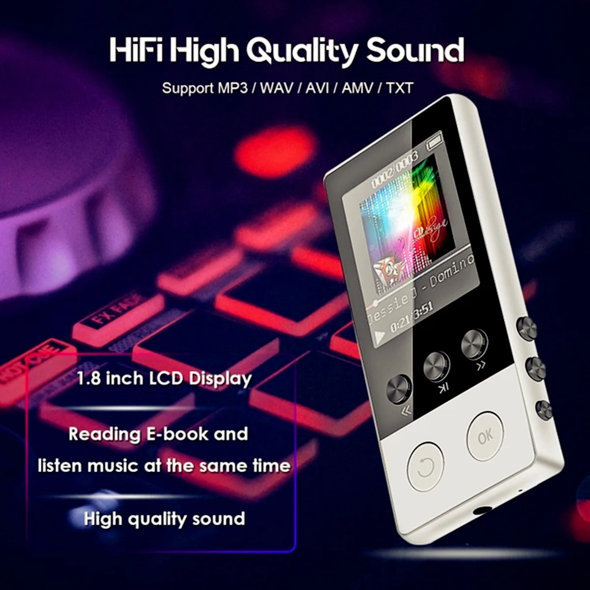 До 128 ГБ bluetooth MP3-плеер наушники HiFi fm-радио Спорт MP 4 HiFi портативный музыкальный плеер Диктофон TF карта