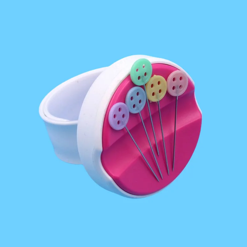1pcs Creative Wrist Needle Case Suction Pins Case Pincushion Caddy Sewing