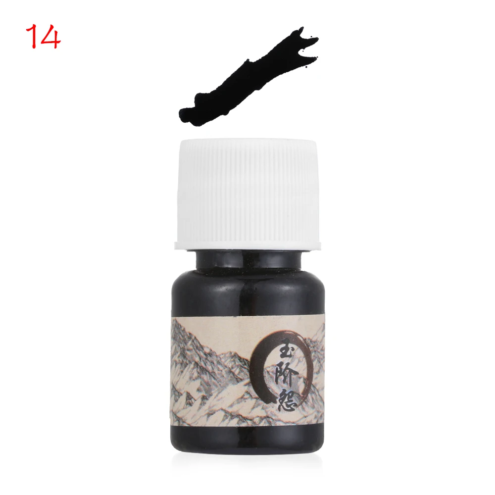 Ink 14 1 шт., 9 цветов, стеклянная капельная авторучка, винтажная стеклянная погружная ручка, ручка для подписи, наполнение чернилами, авторучки, Кристальные ручки для письма - Цвет: Ink 14