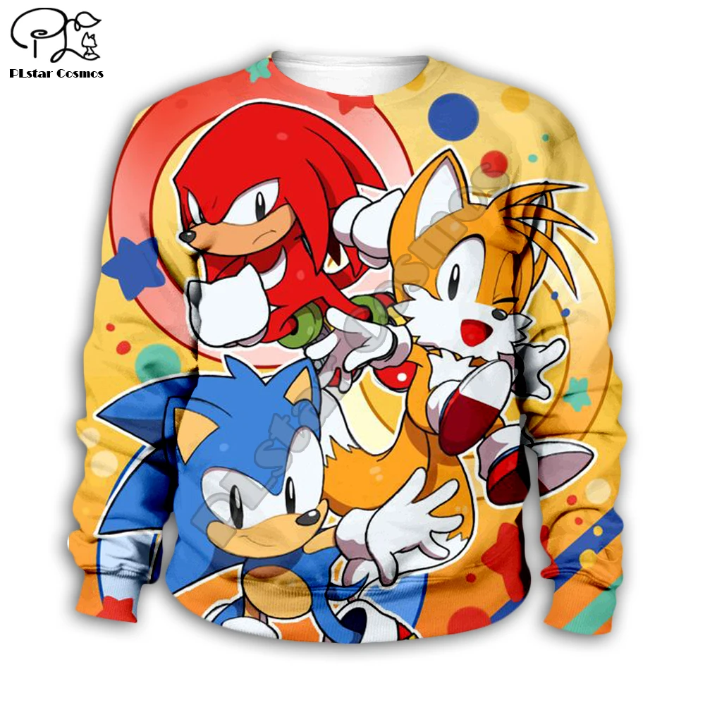 Kids Cloth Anime Super Sonic Cartoon 3d hoodies/boy sweatshirt Cartoon Hot Movie pant style-25