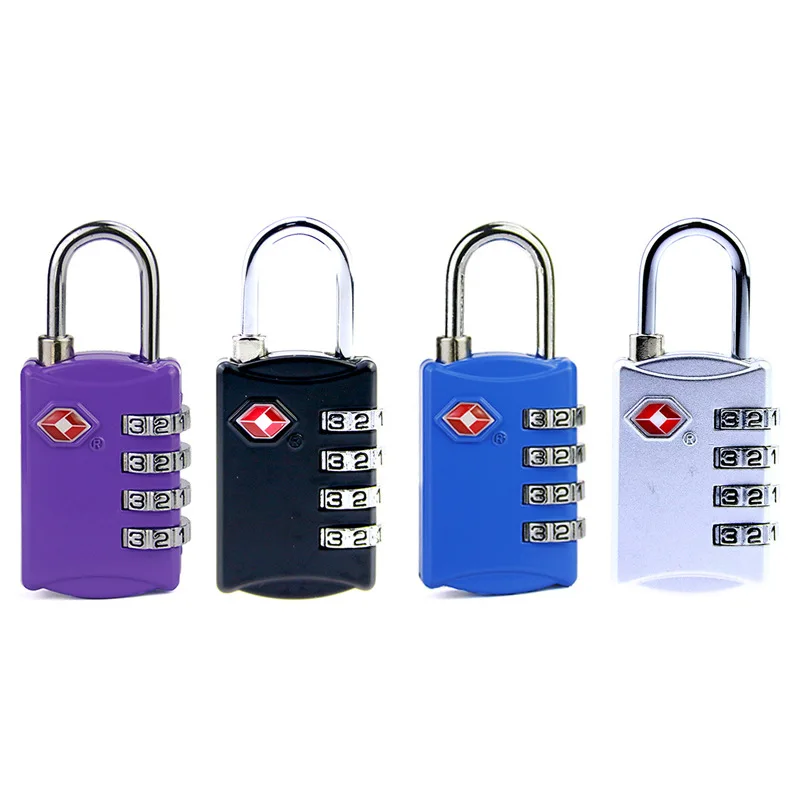 

Customs Password Lock TSA309 4-Bit Luggage And Suitcase Padlock with Password Required Metal Four Password Lock Door Lock