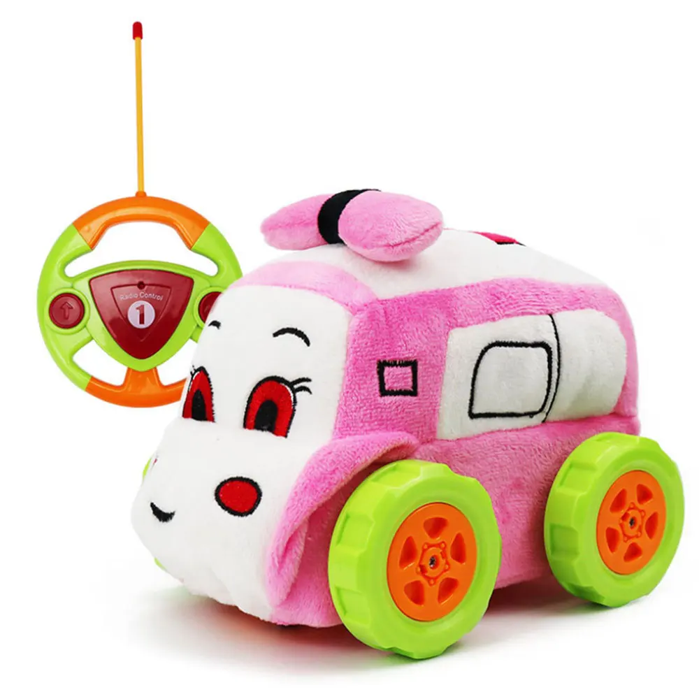 1 шт. детский пульт дистанционного управления трюк плюшевые игрушечные автомобили внедорожник Анти-столкновения ударопрочный моющийся Радиоуправляемый автомобиль для детей