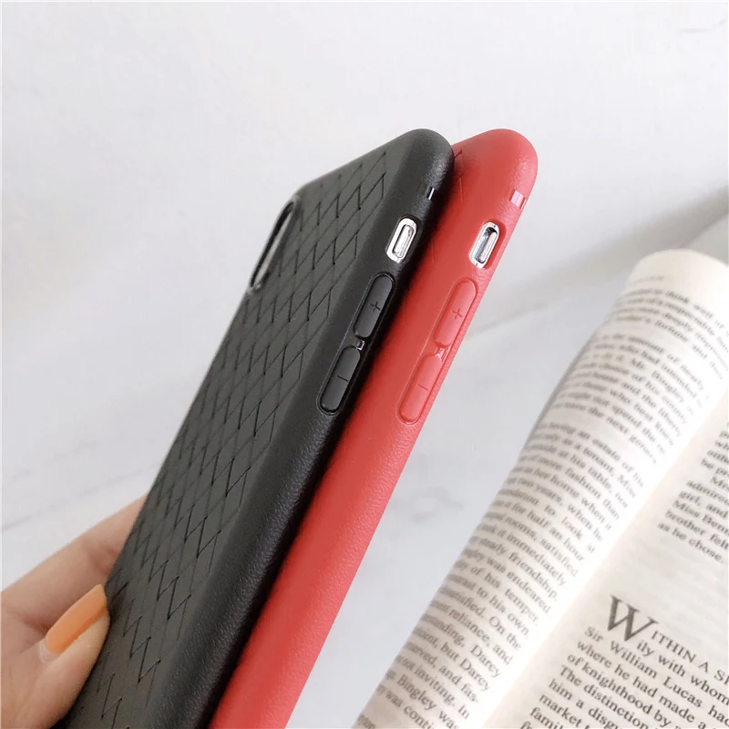 Для Apple iPhone 11 11 Pro 11 Pro Max Fashion Line ткачество Мягкий силиконовый чехол для телефона iPhone X XR XS Max задняя крышка оболочка