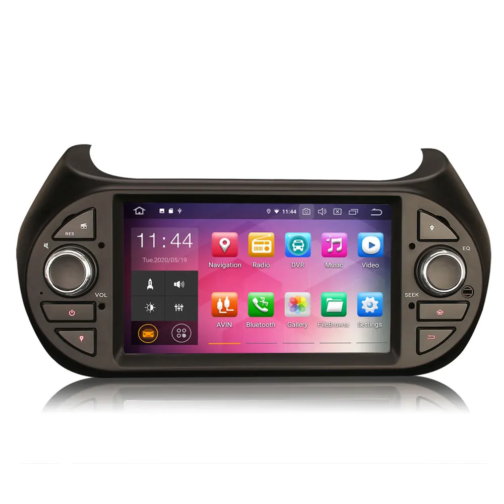 7 "Android 10.0 os GPS Multimídia Carro Sistema de Rádio Player para Peugeot Bipper 2008-2017 com CarPlay/android Apoio Automático