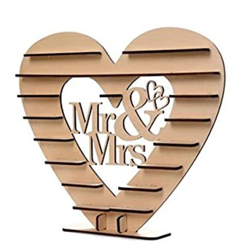 

Mr & Mrs Stand Chocolate Wedding Heart Display Centerpiece Desserts Sweets Candy