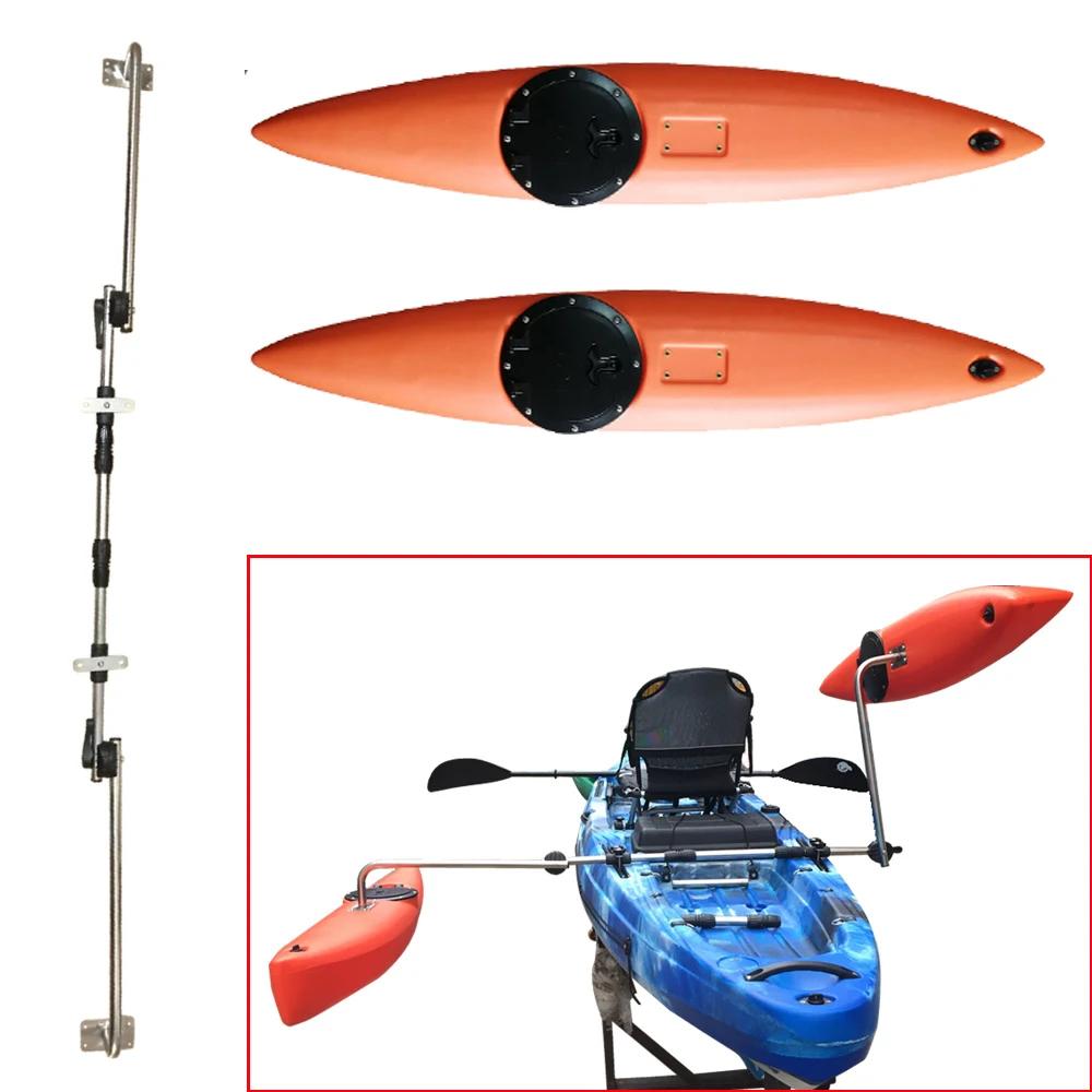Kayak Inflatable Stabilizer Boat Balance Pontoon Float Tube and Mount Pole Rack 