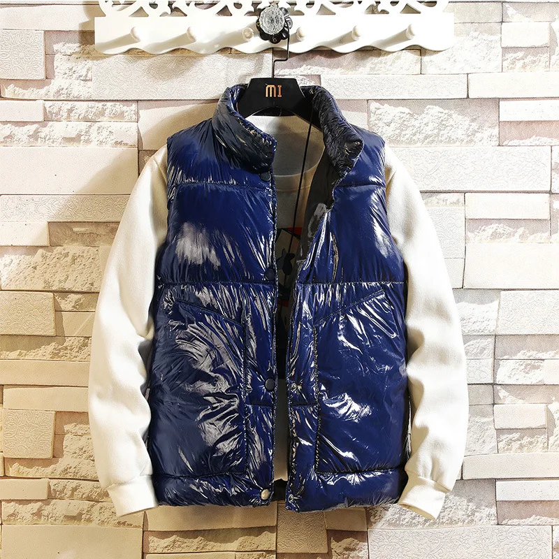Хлопковый жилет для влюбленных мужчин, светильник, одежда с ворсом, обои, Свободное пальто для отдыха, мужской утепленный жилет