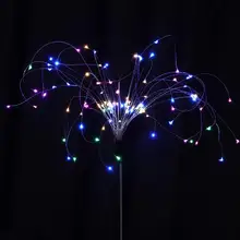 Открытый Солнечный фейерверк DIY разрешенное водонепроницаемое светодиодное декоративное освещение для сада, патио, газона, двора, тропинки, тротуара