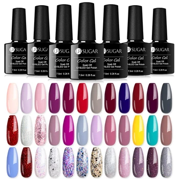 

UR SUGAR UV Glitter Nail Gel Polish Sock Off Long Lasting Semi-permanent Nail Art varnish UV Led Nail Varnish