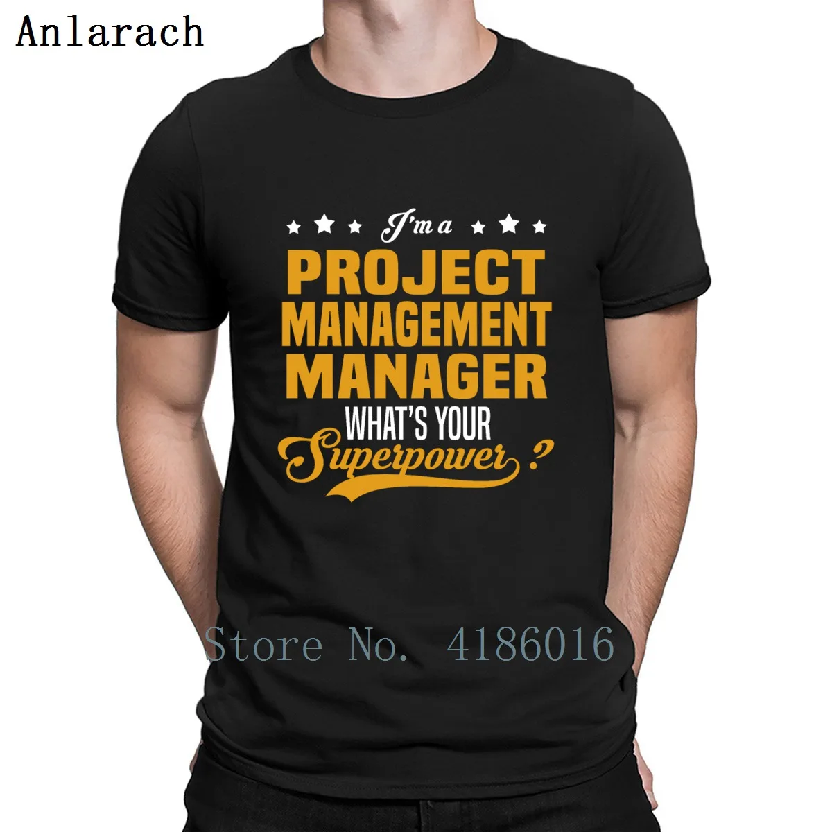 

Project Management Manager T Shirt Short Sleeve Funny Casual Round Neck Customized Interesting Spring Autumn Trend Homme Shirt