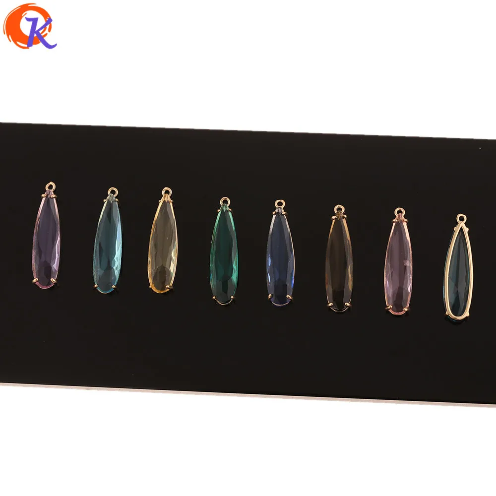 Cordial Design 30Pcs 8*33MM Charms Jewelry/Jewelry Accessories/DIY Earrings Making/Earring Findings/Hand Made/Crystal Pendant - cordial