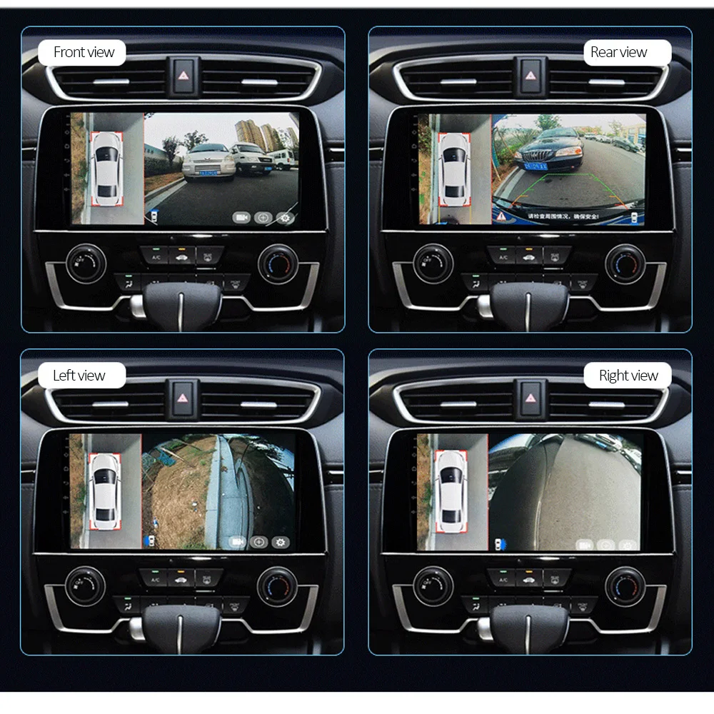 Для honda crv 2017 2018 Android 360 панорамный бесшовный 4 канальный видеорегистратор AHD камера