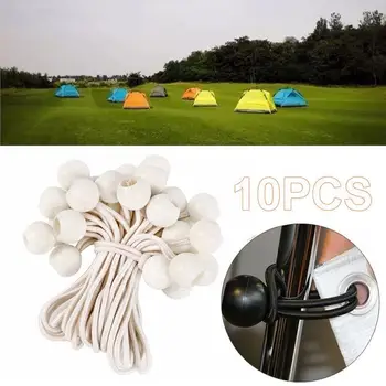 

Elastic Binding Tape Bondage Ropes Fixing Band Hiking Tent White 10pcs Elastic Rope Elastic Fixed Rope Cord Fastener