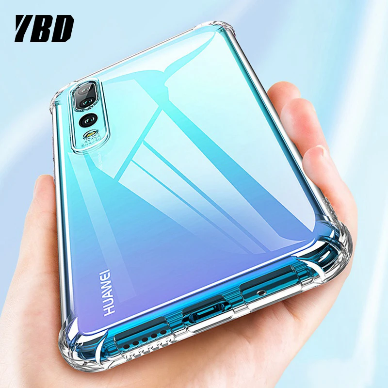 YBD прозрачный противоударный чехол для телефона huawei P20 P30 lite pro mate 30 20 honor 10lite 8X 8C 10i 20 PRO