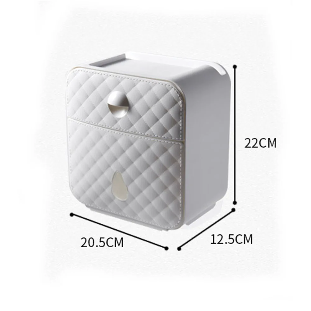Wall Mounted Toilet Paper Holder Waterproof Paper Towels Box For Kitchen Bathroom Makeup Cosmetic Toilet Roll Paper Towel Holder