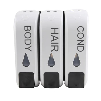 

Manual Hand Shower Shampoo Soap Dispenser Hand Sanitizer Pump Wall-Mounted