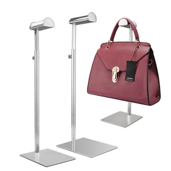 

Clothing Store Stainless Steel Display Rack Men Women Bags Brace Hook Handbag Hanger Stand Wig Hook Display Stand