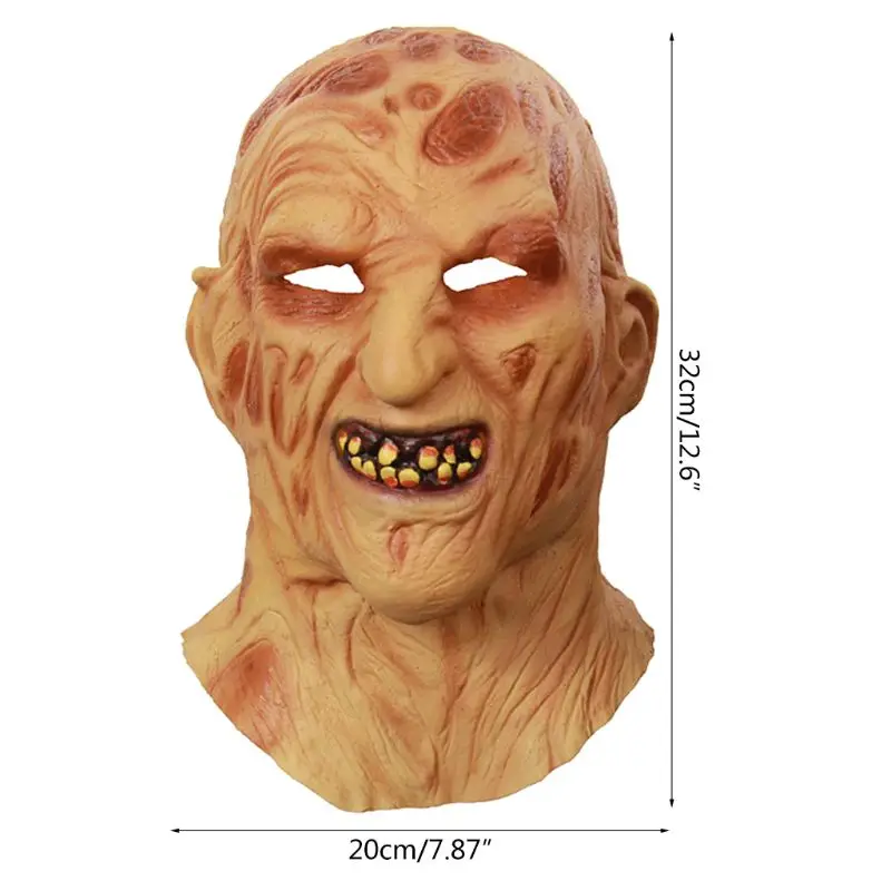 Взрослый страшный ужас латексная маска Rotface зомби Хэллоуин костюм маска для вечеринки