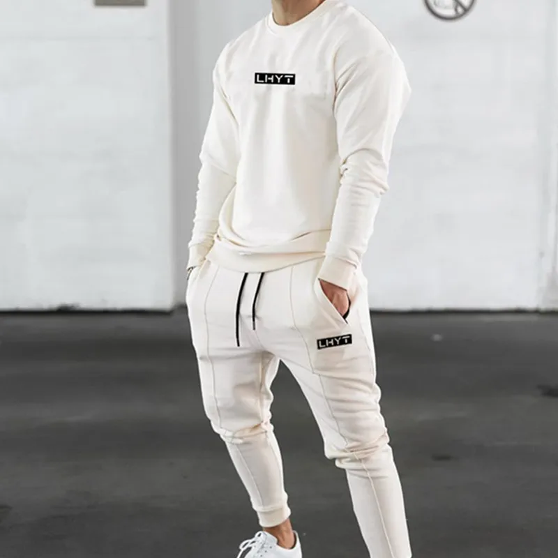 New Tracksuit Hoodie +Pants Men Casual Sweatshirt Joggers Sweatpants Male  Cotton Jacket Autumn Winter Sportswear Male Sets - AliExpress