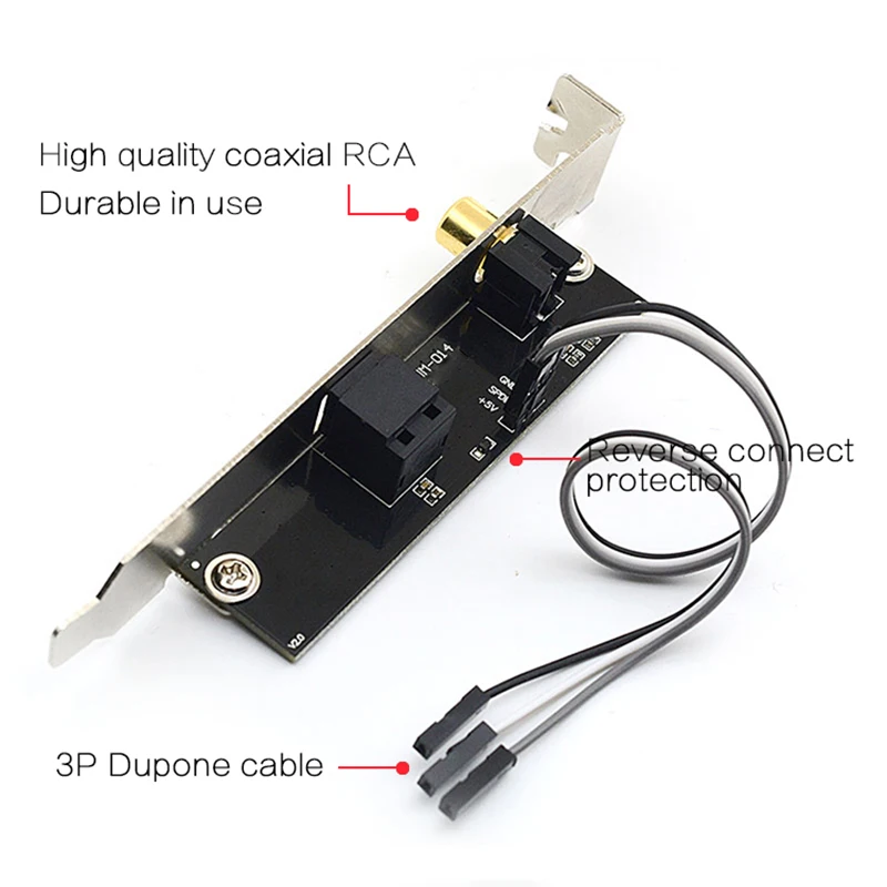 24BIT192KHz SPDIF дочерняя карта оптический волоконный коаксиальный цифровая звуковая карта Baffle DAC DTS декодер для общей материнской платы