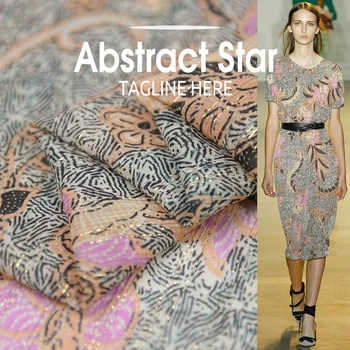 

100cm*140cm Glitter Gold Silk Chiffon Crepe Fabric Vintage Peacock Mulberry Silk Gauze