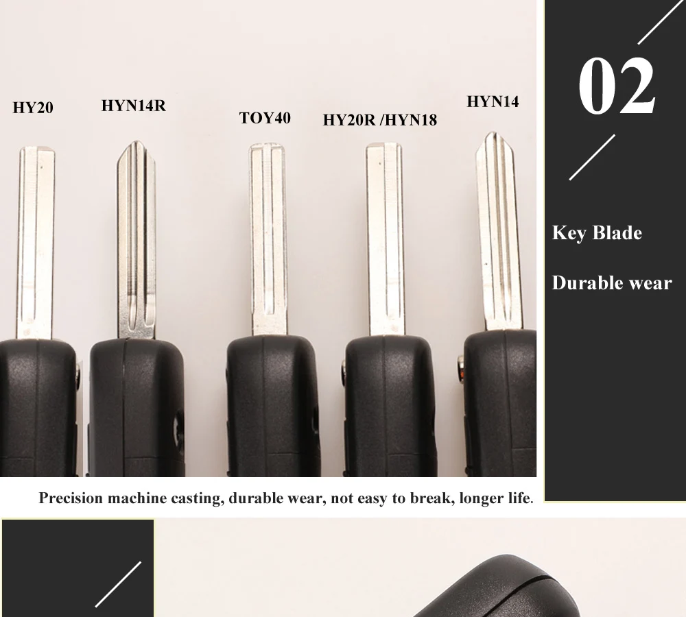 Keyforkess sostituisci la chiave a distanza dell'automobile Shell 3 BT Flip pieghevole custodia chiave per Kia K2 K5 Rio 3 Picanto Ceed Cerato Sportage per Hyundai 11 Keyforkess sostituisci la chiave a distanza dell'automobile Shell 3 BT Flip pieghevole custodia chiave per Kia K2 K5 Rio 3 Picanto Ceed Cerato Sportage per Hyundai - H2a559f3a1b9e438babd43749f4433a13d