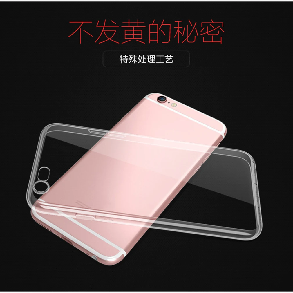 

Transparent TPU Soft Protective Case for iPhone 7 Flexible Case Shock Absorption Deform Impact & Drops Scrapes Resistant