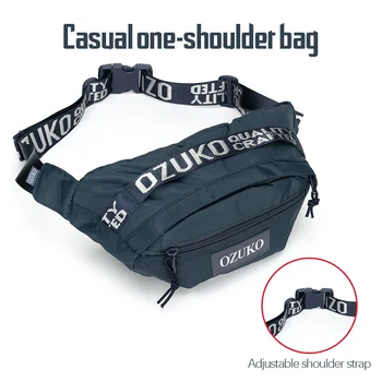 

New Casual fashion Sport Belt Bags Luxury Men Waist Bag Chest Packs for Men Pack Fanny Pack Purse Travel Shoulder Bag