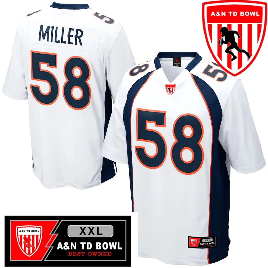 

Customized Youth Sports American Football Denver Jersey Von Miller Fans Cheap Stitch Jerseys