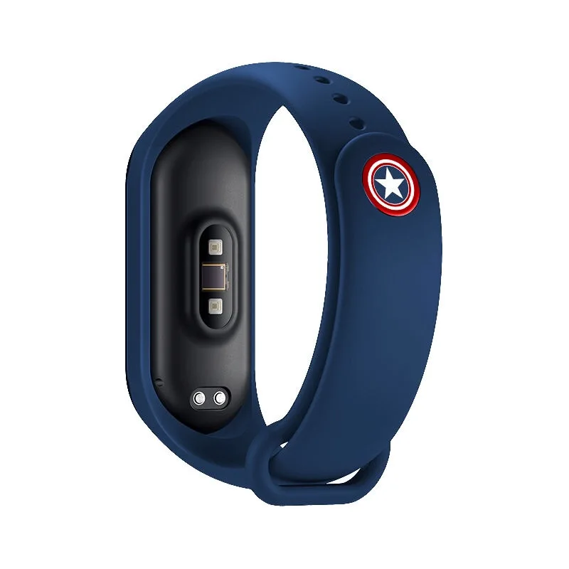 Captain Ограниченная серия браслетов для xiaomi mi band 4 ремешок силиконовый браслет на запястье для xiaomi mi 4/3/2 аксессуары браслет mi band 4 2 ремень - Цвет ремешка: Captain