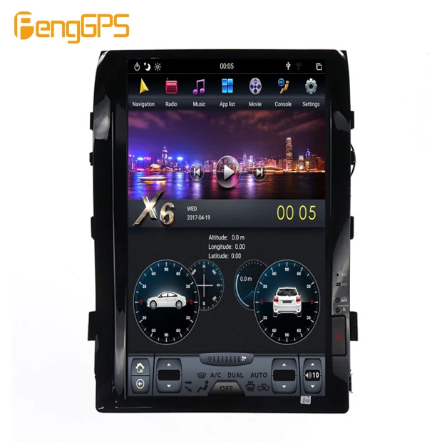

16" Tesla Style Car Radio Android8.1 for TOYOTA LAND CRUISER LC200 2008-2015 GPS Navigation Recorder Headunit Multimedia Player