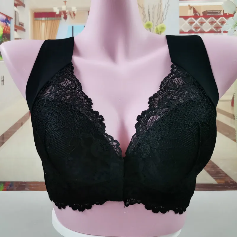 

H9678 полноразмерный бюстгальтер, нижнее белье, женское удобное сексуальное кружевное нижнее белье, с передней пряжкой, без регулируемых бретелей, без стальных колец, дышащие бюстгальтеры