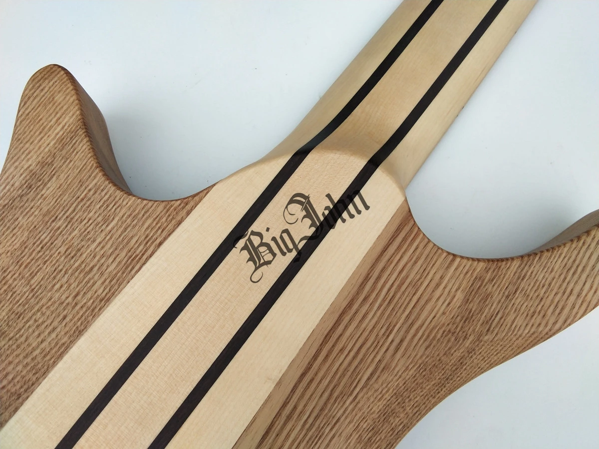 Вентилятор Fretted 8 струн безголовая электрогитара, Elm Body& Neck клен гриф BJ-206